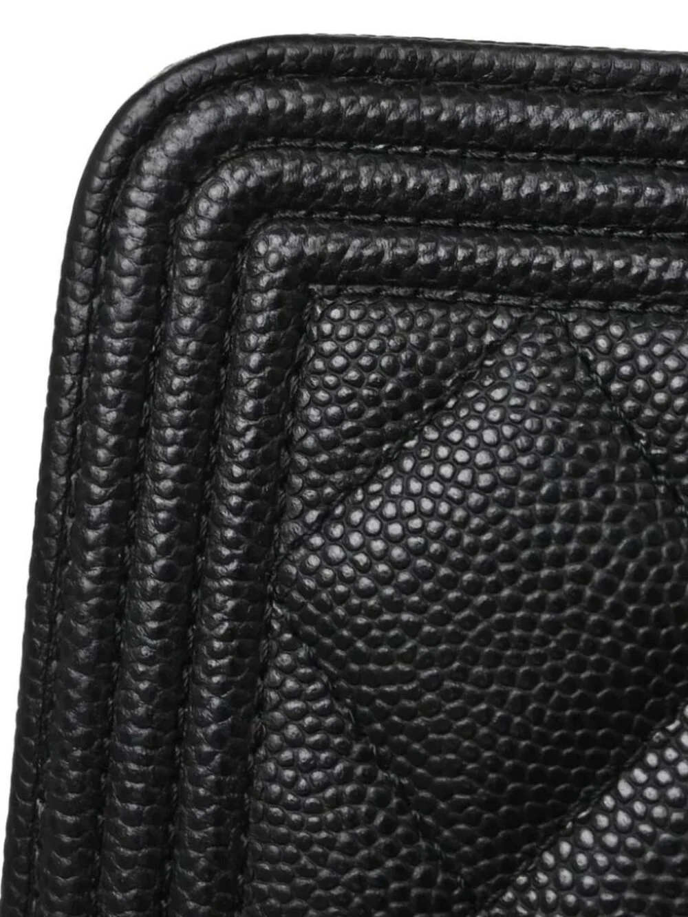 Chanel Black Calfskin Chain WOC Shoulder Bag